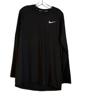 Men’s Black Nike Running Dry Fit Long Sleeve Shirt Size L